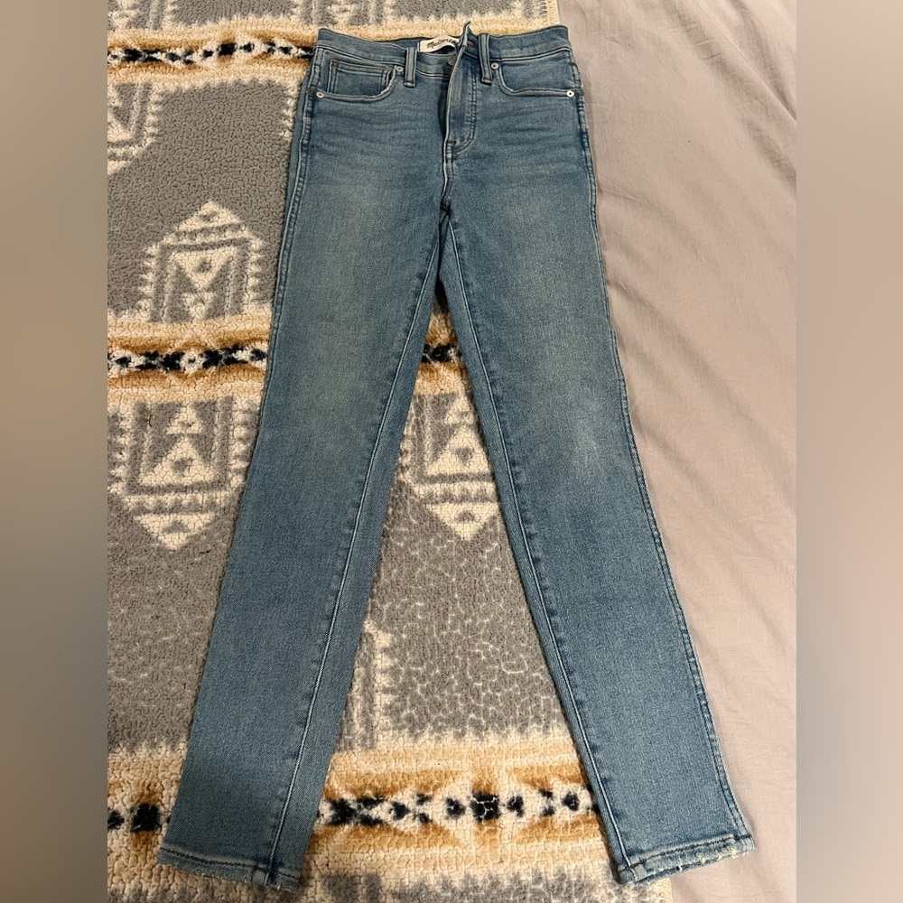 Madewell 10” high rise skinny jeans size 25